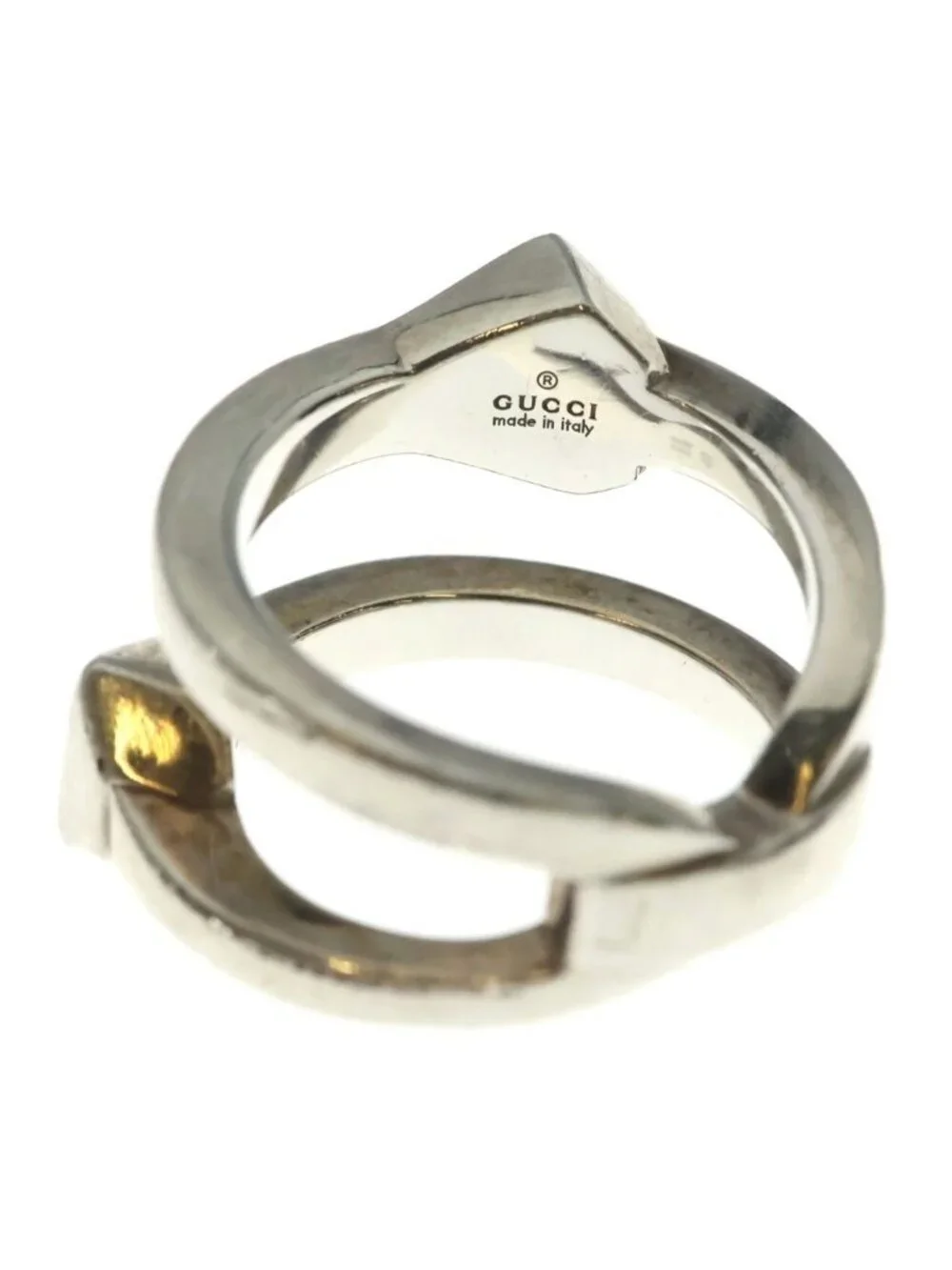 Gucci Contrariering Ring Silver